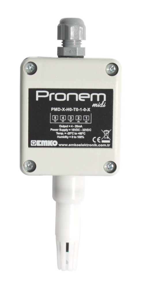 Pronem Midi Temperature and Humidity Sensor 4 to 20 mA output