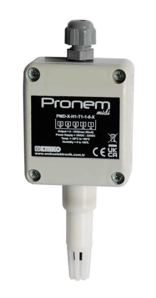 Pronem Midi Temperature and Humidity Sensor 0 to 10V output