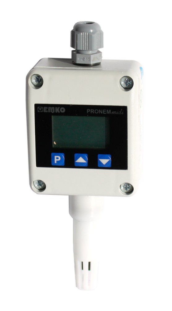 Pronem Midi LCD Temperature and Humidity Sensor Modbus RTU RS485 output