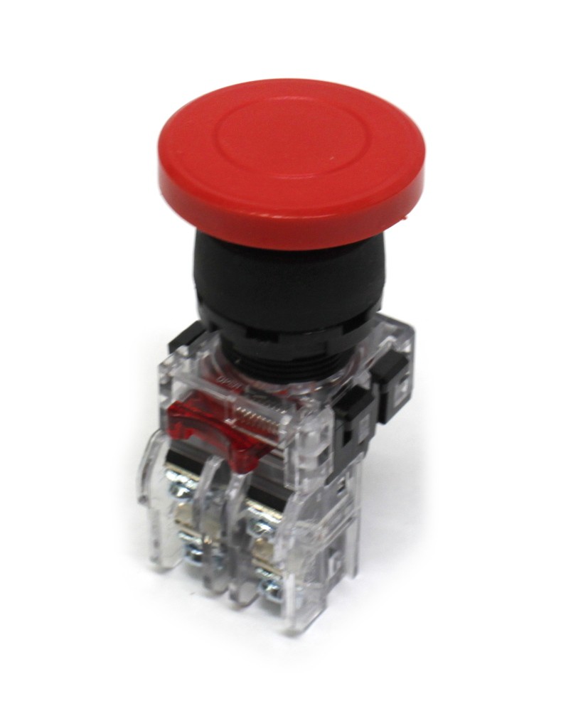 MR Series Plastic Momentary Emergency Stop Switch 22mm dia
