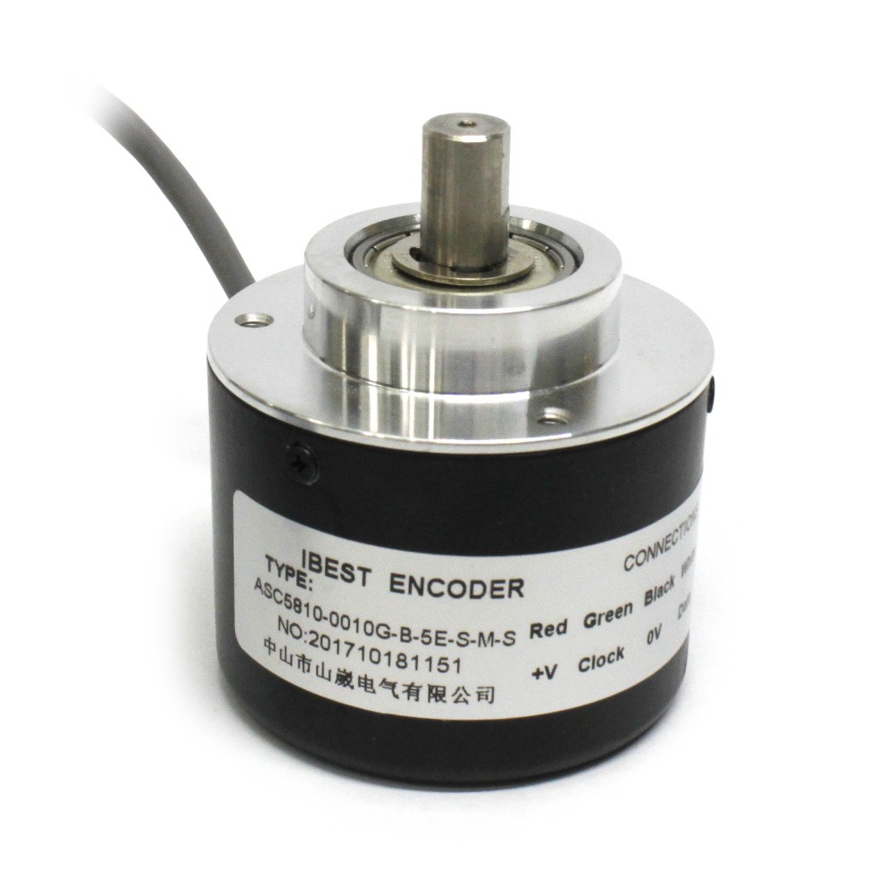 ASC5810 Absolute Encoder 10 bit, 10mm Shaft and 5VDC Powered