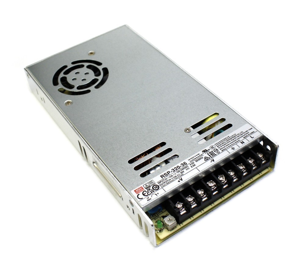 320W MeanWell RSP-320-36 Single Output Switching Power Supply: 36 VDC Output