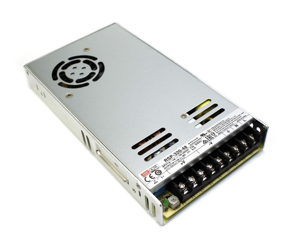 320W MeanWell RSP-320-48 Single Output Switching Power Supply: 48 VDC Output