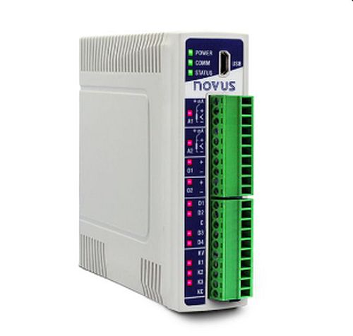 Novus DigiRail Connect DMIX Ethernet and RS485 IO Module (8DI,4RO)