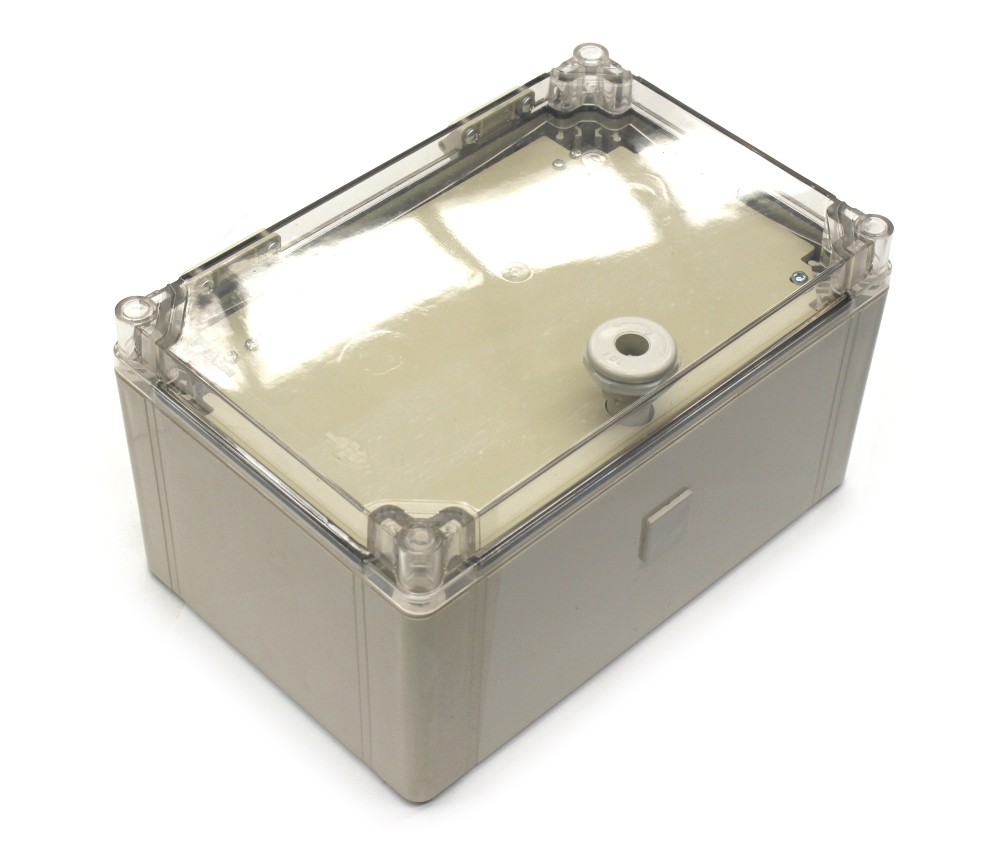 ABS Waterproof Enclosures with Clear Lid and mid door. Size 300*200*160mm