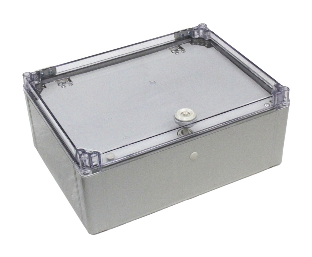 ABS Waterproof Enclosures with Clear Lid and mid door. Size 400*300*160mm