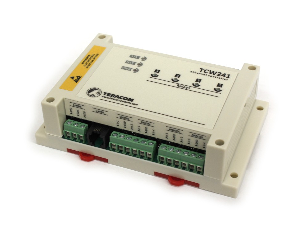 TCW241 Ethernet Digital IO, Voltage, Temperature, Humidity Alarm and Control