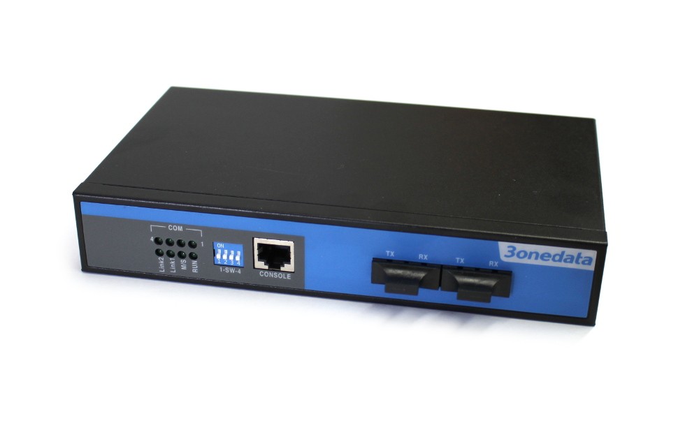 IMF204-2F 4-port RS-485 to 2-port Fiber Converter, SC connection, single mode