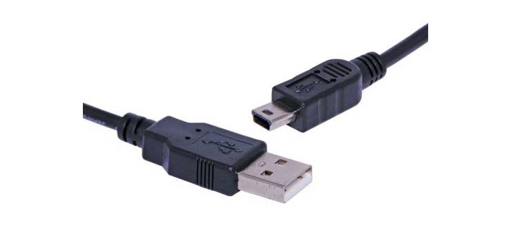 USB 2.0 Plug A to 5 Pin Mini B