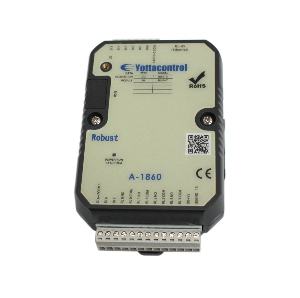Ethernet Modbus TCP 8 isolated DI and 4 Power Relay Module