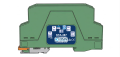 KTA-387 Modbus data logger — compact DIN rail housing with dual RS-485 ports