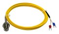 J Thermocouple Straight Screw In Temperature Sensor Glass Fibre Cable