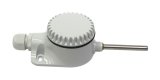 DTS125L PT100 wall-mount temperature sensor with 100mm probe, 3-wire connection, IP65 for indoor/outdoor use