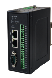 Industrial Remote IO with 6 Digital Inputs, 2 Relays, and 4 Analog Inputs, 2x 10/100 LAN, 1x Serial