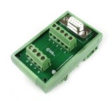 D9 Female Terminal Card Mounted on DIN Rail