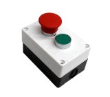 Red Black 2 Switch Push Button Control Box Station