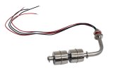 Curved Horizontal Mount Dual Stainless Steel Float Switch