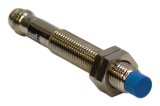 M8 unshielded inductive proximity sensor, PNP NO output, 2 mm detection, IP67.