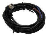 M8 Plug in cable with 90 degree connector 3 wires 2meters