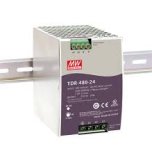480W Mean Well WDR-480-24 Slim Wide Input Range DIN Rail Power Supply 24V Out