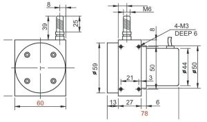 Draw Wire Incremental Encoder 1m