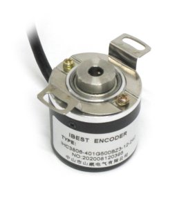 500 Line 6 mm Internal Hollow Diameter Rotary Encoder, 12-24 VDC Input