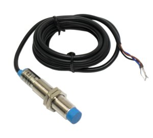 Unshielded capacitive proximity sensor for detecting liquids and solids up to 4mm