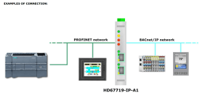 HD67719 BACnet IP Master / PROFINET - Converter