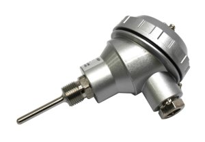 RTD 50 mm Probe Sensor Head with Non-Isolated 4 to 20 mA Transmitter