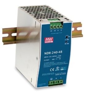 240W Mean Well NDR-240-24 Single Output DIN Rail Supply 24V Out