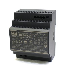 100W Mean Well HDR-100-48 Ultra Slim DIN Rail Supply 48V Out