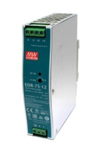 75W Mean Well EDR-75-12 Single Output DIN Rail Supply 12V Out