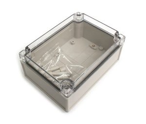 ABS Waterproof Enclosures with Clear Lid Size 125x175x75mm