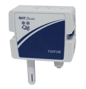 RHT-Climate WM-485-LCD sensor models — front and side view
