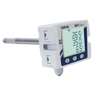 RHT-Climate WM-485-LCD sensor models — front and side view