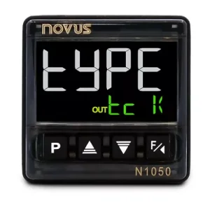 Temperature controller - LCD PID, side view, NOC-331