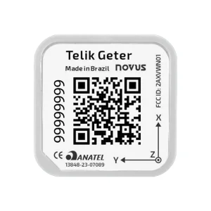 Novus Telik Geter wireless vibration and temperature sensor — polycarbonate housing with triaxial accelerometer