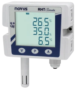 RHT-105 wall mount temperature and humidity sensor with LCD display